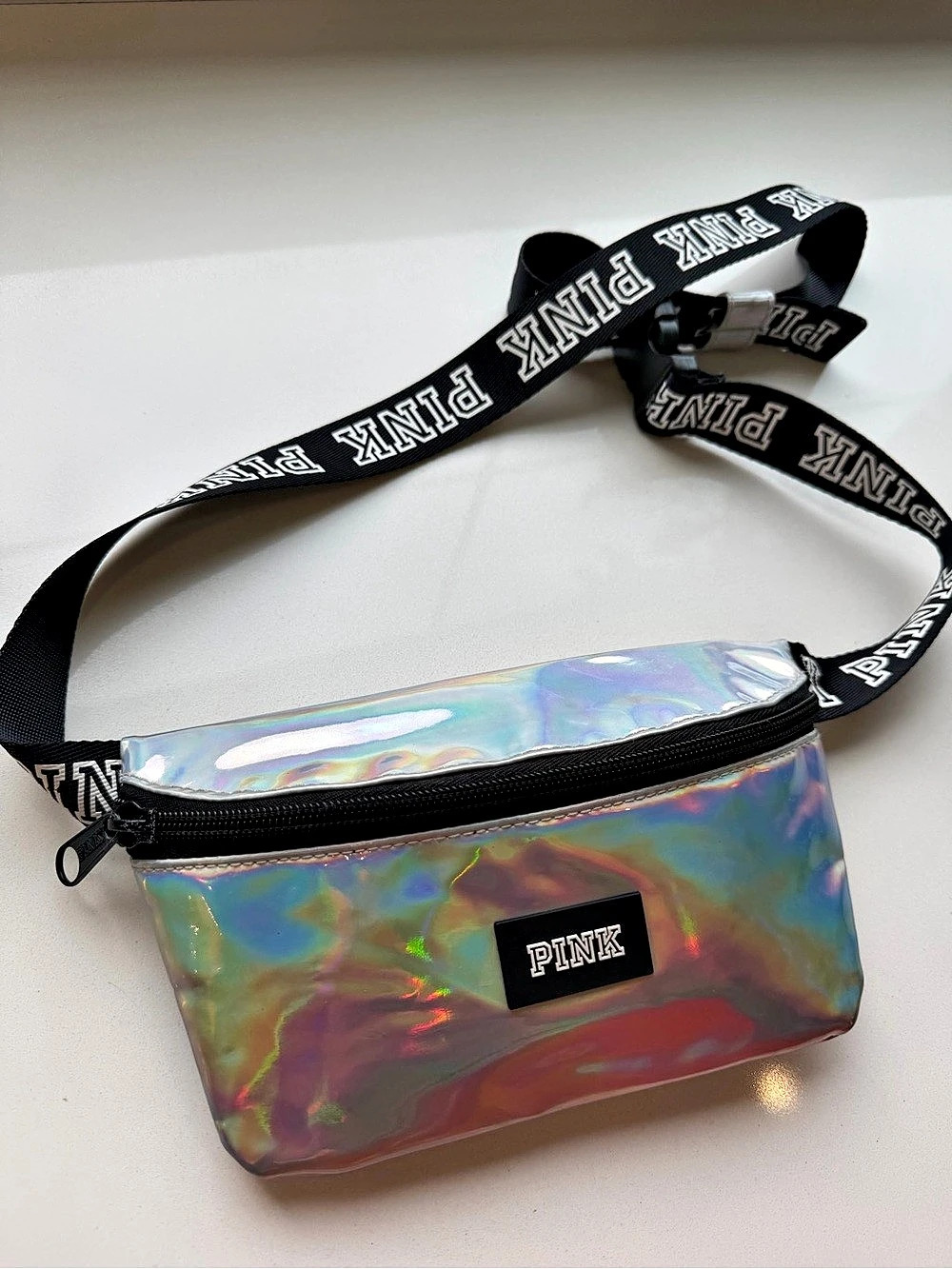 PINK Iridescent Crossbody Bag